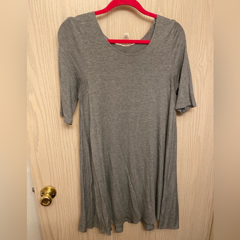 Forever 21 T-Shirt Dress - Gray - Size Large